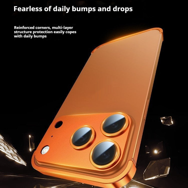 Metal Four-corner Pad For Iphone17promax Phone Case Ultra-thin Frameless Lens Protective Cover