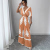 Trendy Printed Short-Sleeve Jumpsuit - Paternora