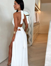 Luxe Backless Slit Maxi Dress