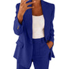 Trendy Women’s Lapel Blazer &amp; Slim Pants Set - Paternora