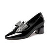 Rhinestone Bow High Heel Women&#39;s Shoes - Paternora