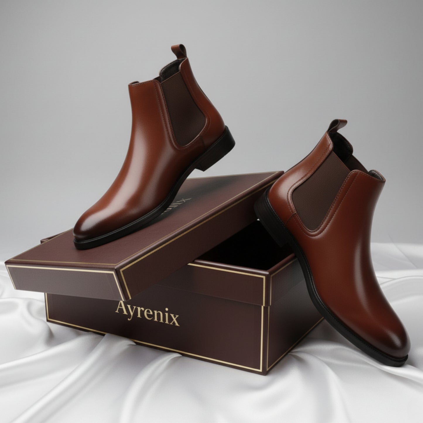 Men’s Retro PU Leather Chelsea Boots | Waterproof Slip-On Ankle Boot for Outdoor Wear