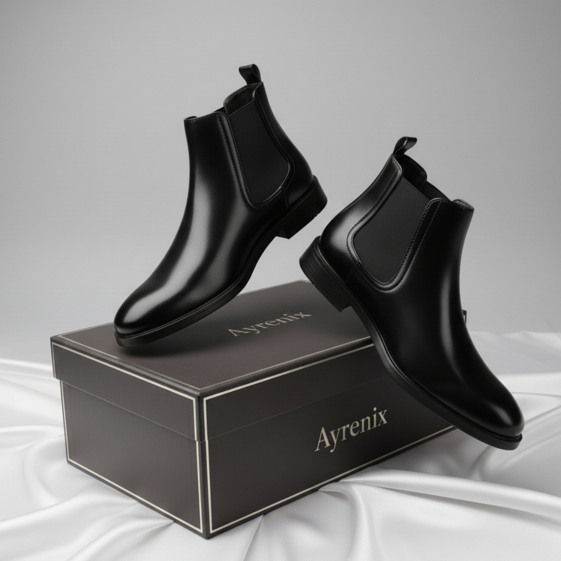 Men’s Retro PU Leather Chelsea Boots | Waterproof Slip-On Ankle Boot for Outdoor Wear