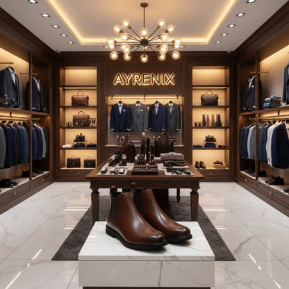 Men’s Retro PU Leather Chelsea Boots | Waterproof Slip-On Ankle Boot for Outdoor Wear