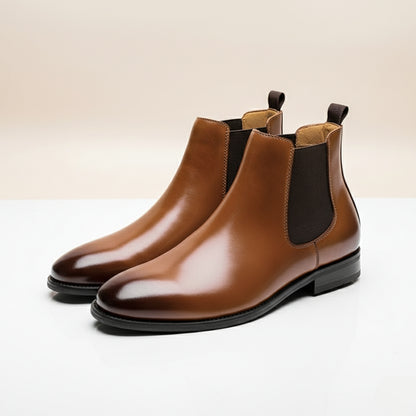Men’s Leather Chelsea Boots | Classic Slip-On Ankle Dress Boot for Formal & Casual Wear