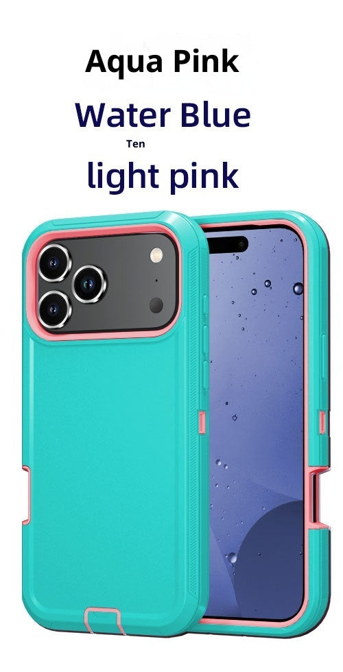 Applicable To New 17promax Three-proof Robot Solid Color Phone Case
