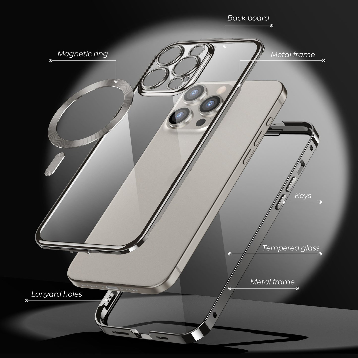 Magnetic Spring Fastener HD Phone Case