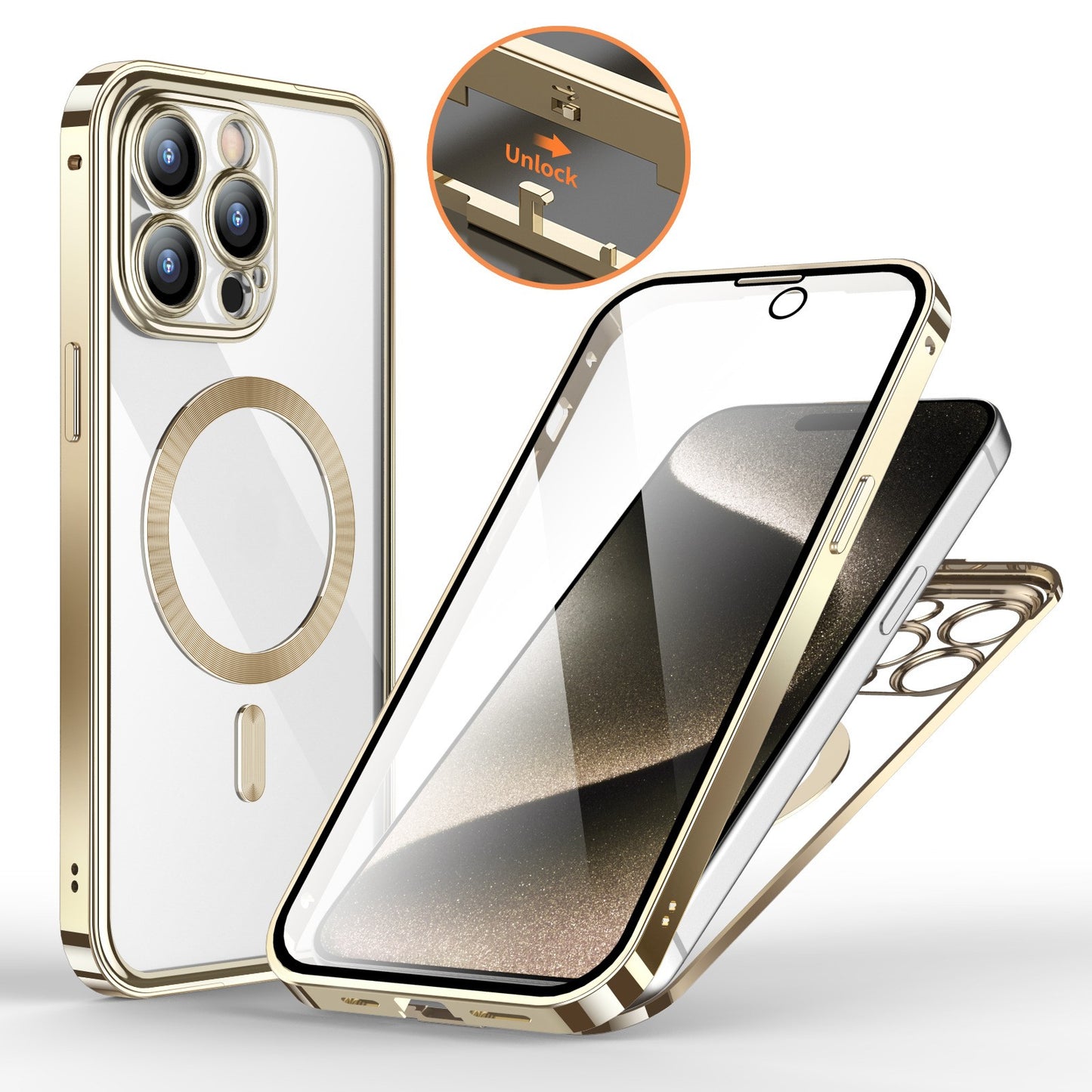 Magnetic Spring Fastener HD Phone Case