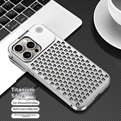 Fashion Aluminum Alloy Heat Dissipation Metal Phone Case