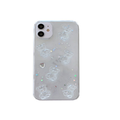 Creative Toumin Six Bears Crystal Epoxy Phone Case
