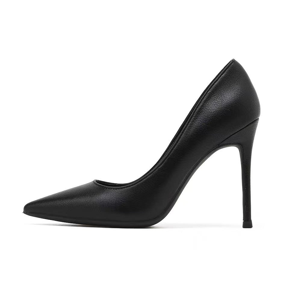 Hotel Work Shoes Women’s Black High Heels Stiletto Heel
