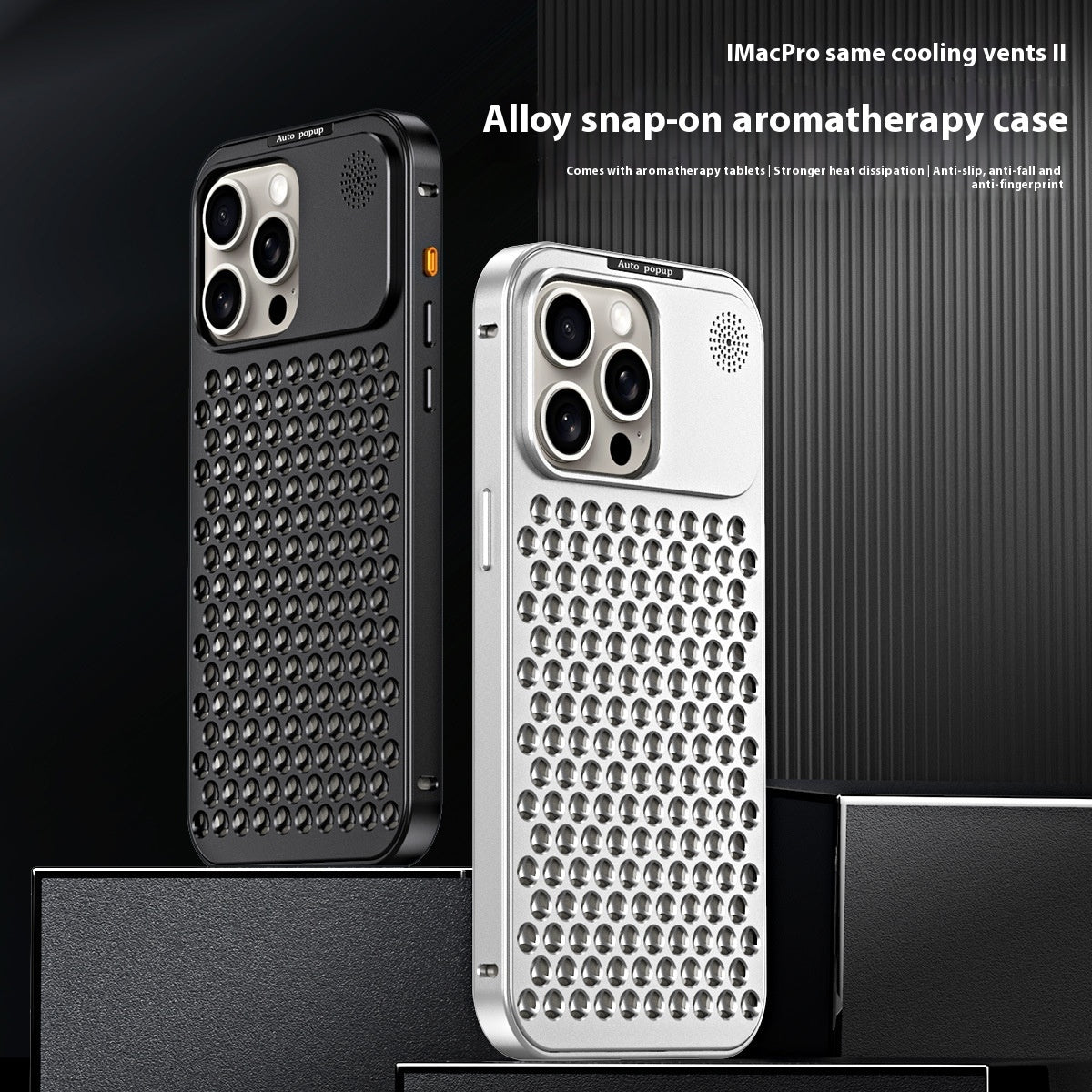 Fashion Aluminum Alloy Heat Dissipation Metal Phone Case