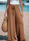 Fashion Fake Drawstring Wide-Leg Pants for Women - Paternora