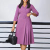 Women’s Belted Ruffled Hem Dress – Spring &amp; Summer - Paternora