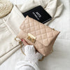 All-match Diamond Plaid Embroidered Women&#39;s Twist Lock Bag - Paternora