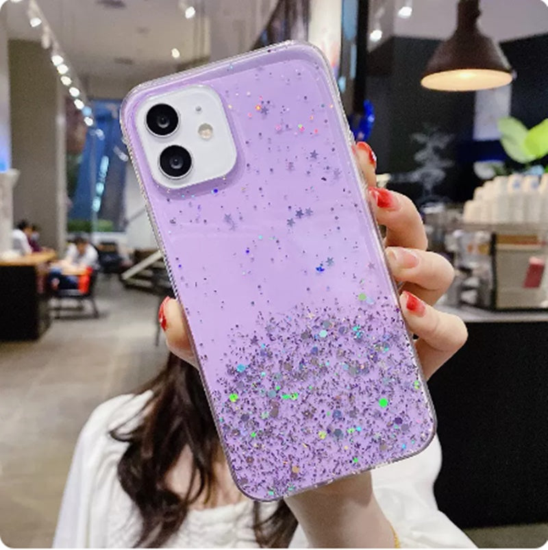 Applicable To Iphone 13 Mobile Phone Shell Cool Wind Dreamy Starry Sky 12proMAX Transparent Adhesive Drop