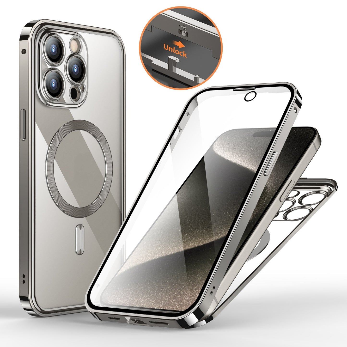 Magnetic Spring Fastener HD Phone Case