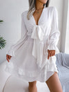 Sexy V-Neck Lace-Up A-Line Beach Dress - Paternora