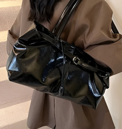 New Autumn And Winter Versatile Shoulder Underarm Bag - Black