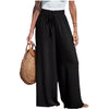Fashion Fake Drawstring Wide-Leg Pants for Women - Paternora