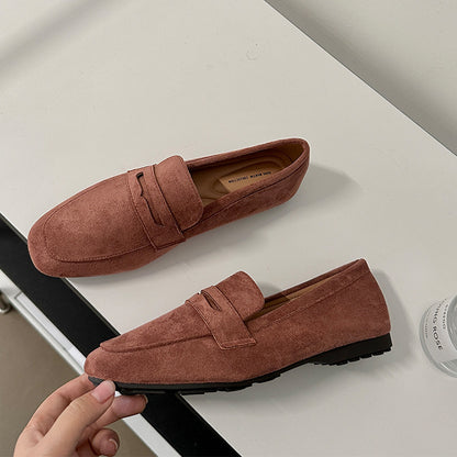 Flat Shoes Matte Fashion Comfortable And Non-slip One Pedal Loafer