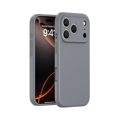 Simple Solid Color Liquid Silicone Phone Case