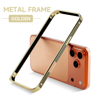 Ultra-thin Metal Texture Seahorse Buckle Aluminum Alloy Frame Phone Case