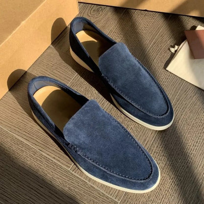 Men’s Summer Loafers Casual Flats - Blue / 38