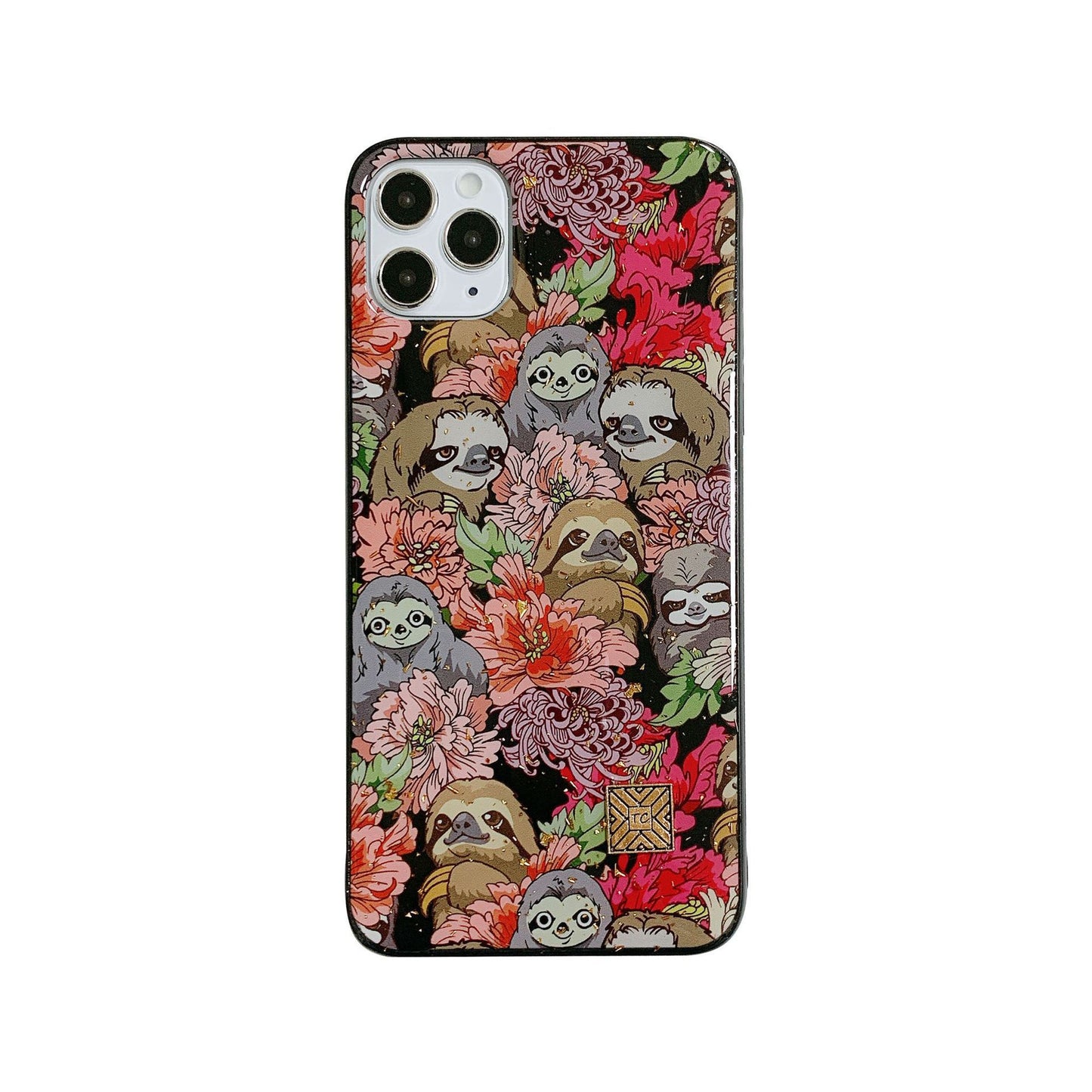 Cute Dog Gold Foil Epoxy Protective Case