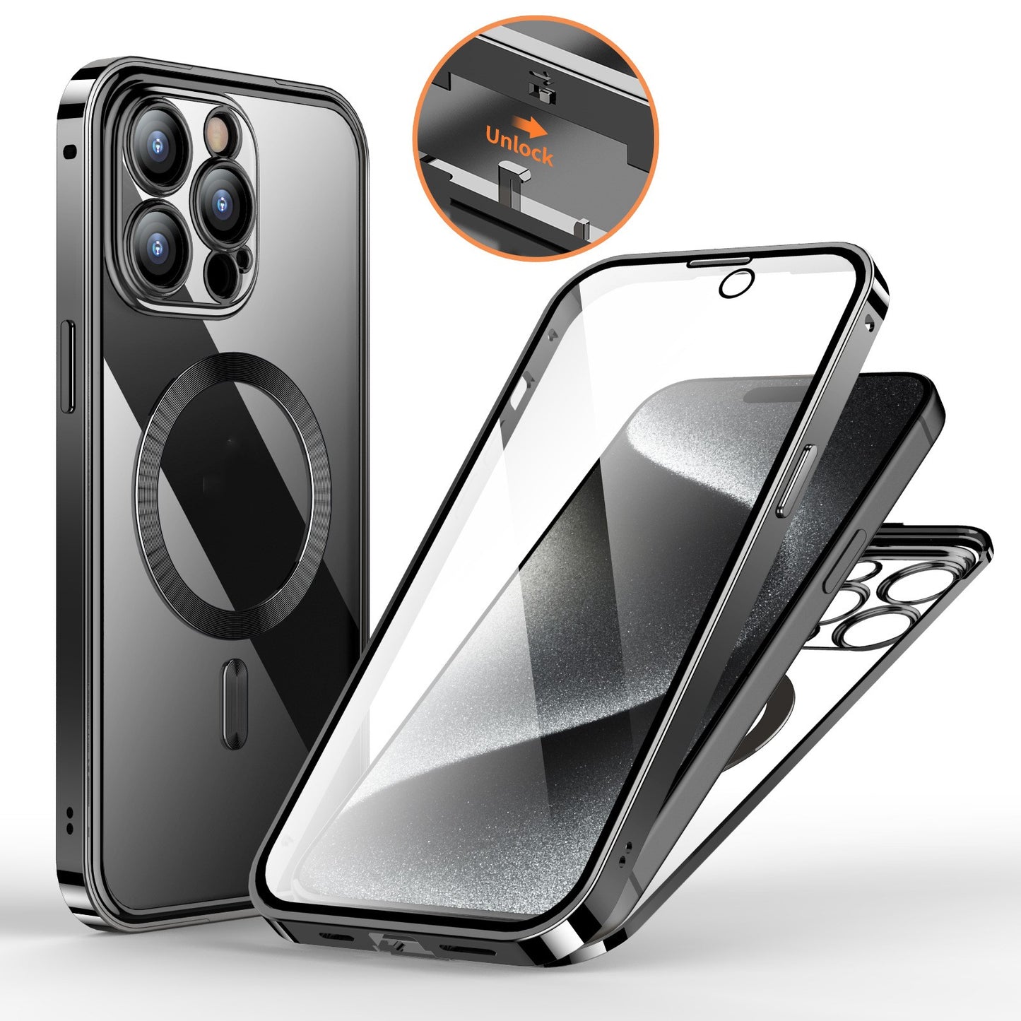 Magnetic Spring Fastener HD Phone Case