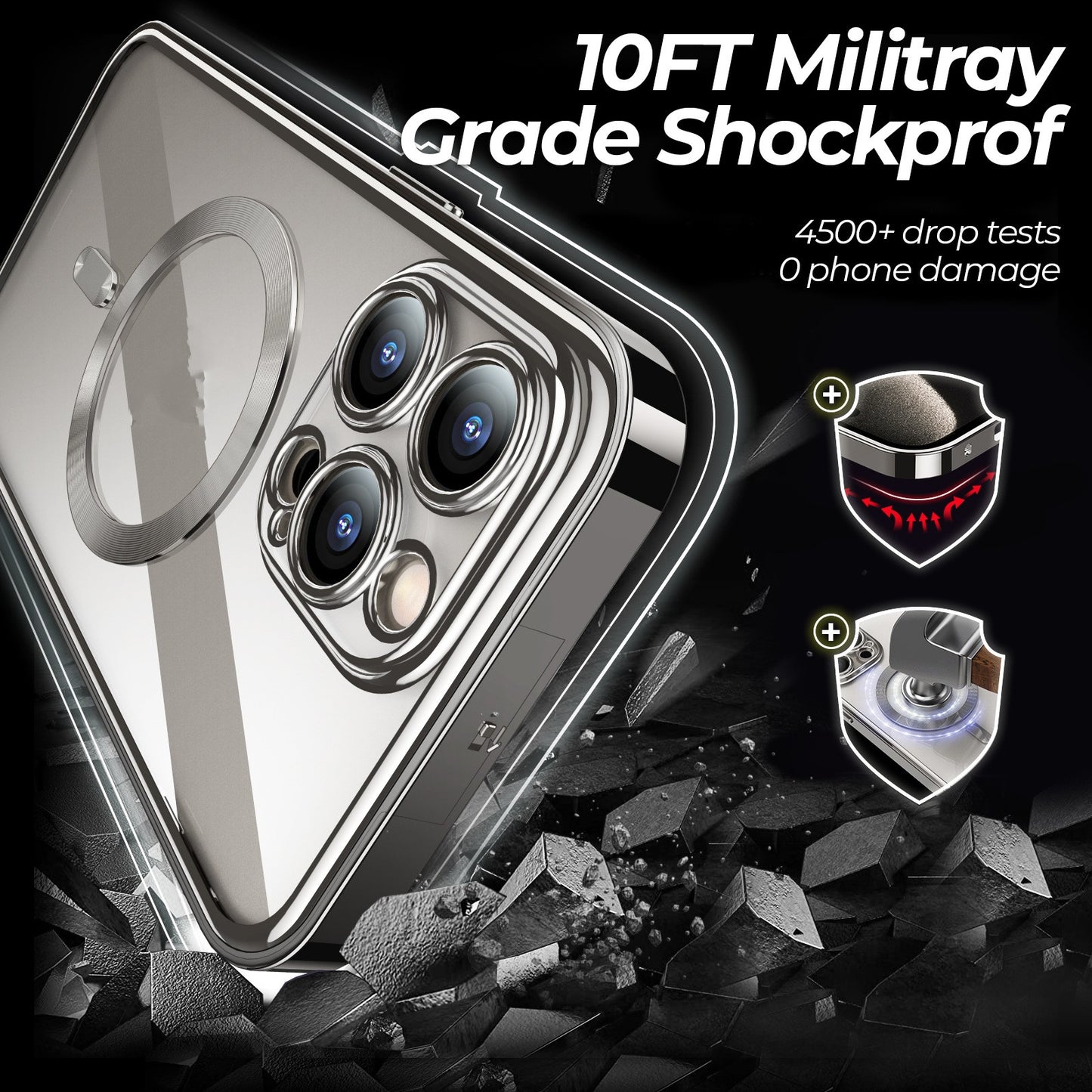 Magnetic Spring Fastener HD Phone Case