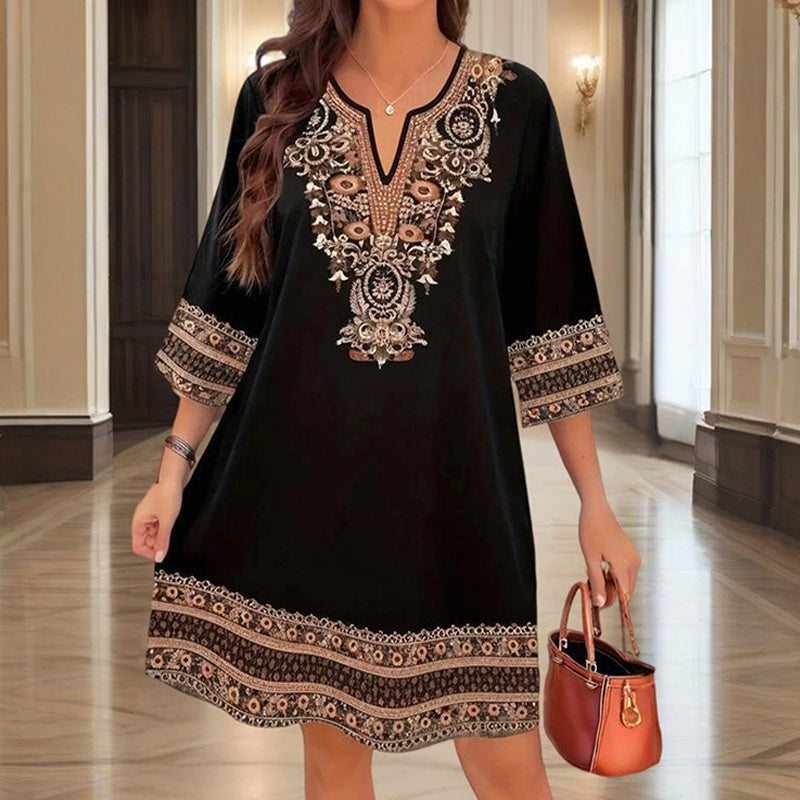 Elegant Sleeve Lightweight Dress – Perfect for Spring & Summer - Paternora