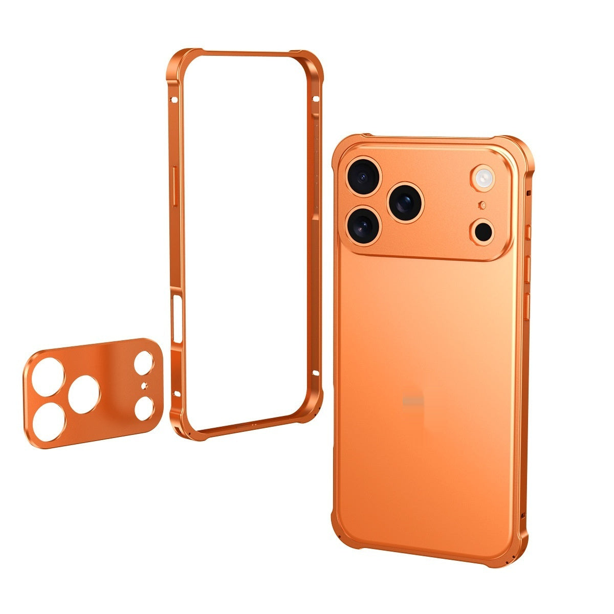 Four-corner Drop-resistant Seahorse Buckle Phone Case Metal Frame