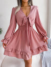 Sexy V-Neck Lace-Up A-Line Beach Dress - Paternora