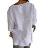 Loose Fashion Button V-Neck Top for Women - Paternora