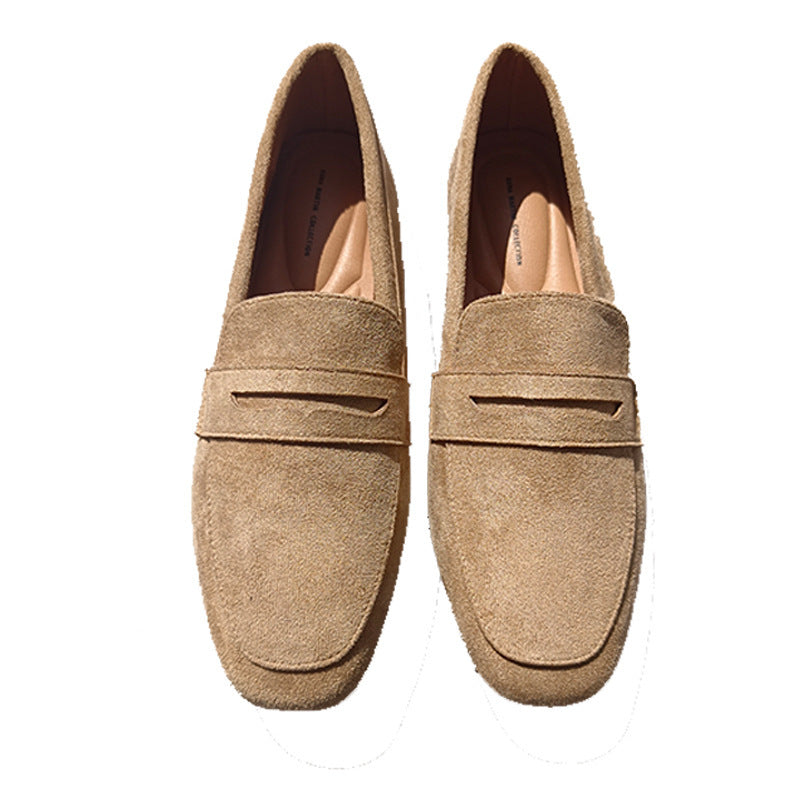 Flat Shoes Matte Fashion Comfortable And Non-slip One Pedal Loafer