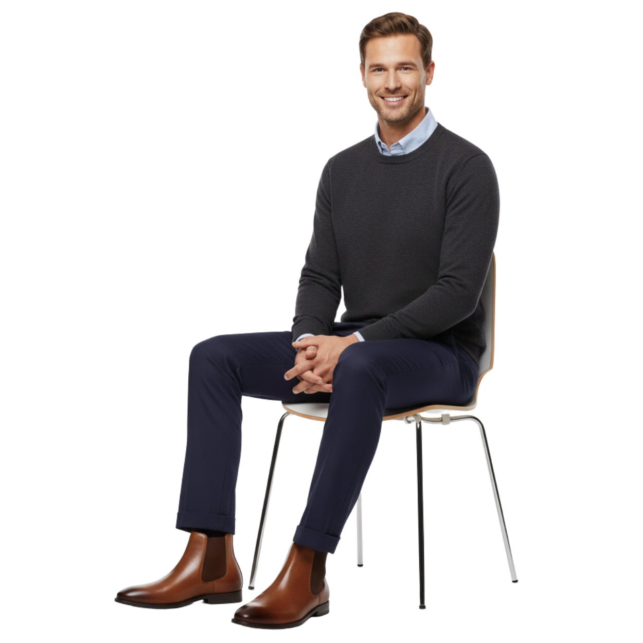 Men’s Leather Chelsea Boots | Classic Slip-On Ankle Dress Boot for Formal & Casual Wear