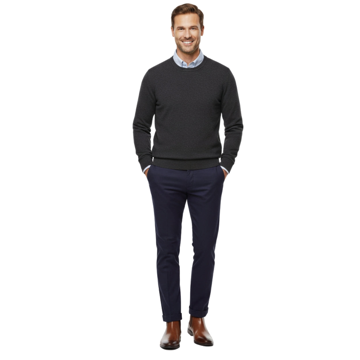 Men’s Retro PU Leather Chelsea Boots | Waterproof Slip-On Ankle Boot for Outdoor Wear